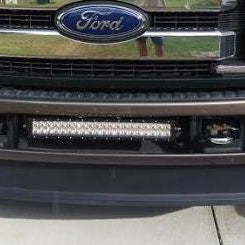 2016 Ford F250 Installed Lower Grille 20" LED Light Bar Kit