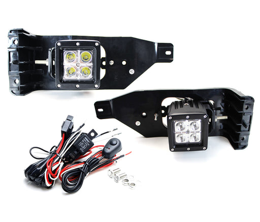 Fog Replace Complete 40W LED Pod Light Kit For 2005-07 Ford F250 F350 Excursion