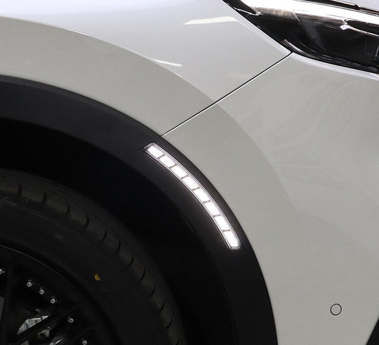 Dark Lens White/Amber Sequential Blink LED Front Side Markers For 23+ Honda CRV