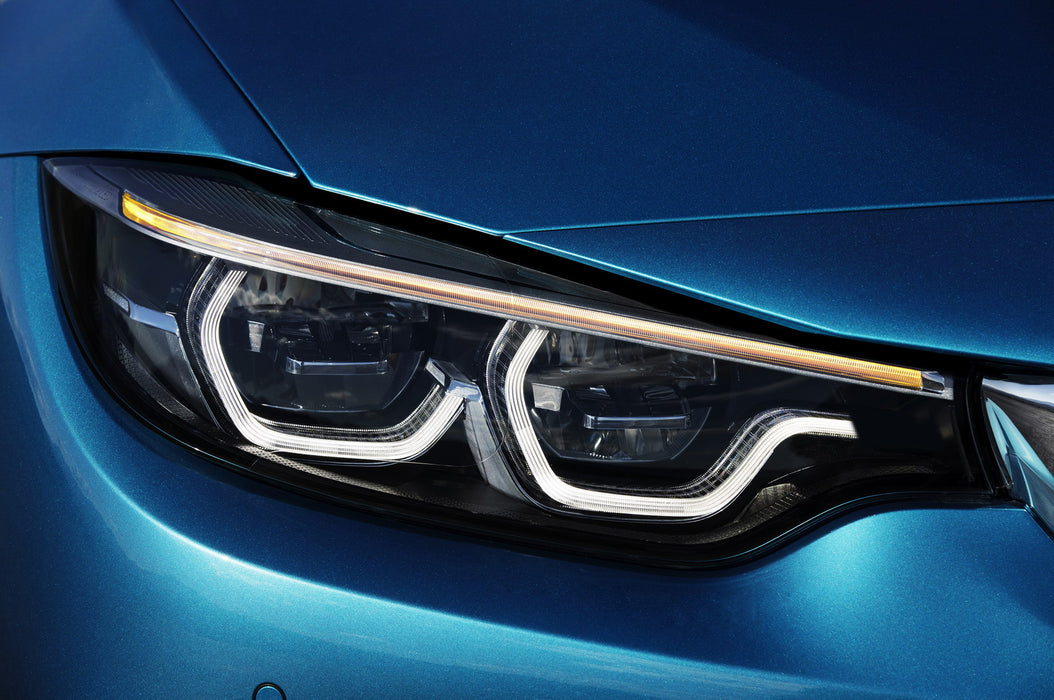 4pc M-Stye Acrylic LED Headlight Halos For BMW 4 Series OEM LED/Xenon Headlights