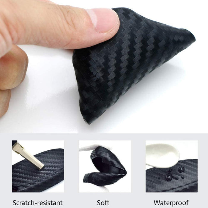 Carbon Fiber Style Silicone Key Fob Cover For Mercedes Gen1 C E S G CL Keyless