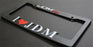 (2) I Love JDM License Plate Frames, I Heart JDM Number Plate Frame For Car SUV