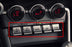 5pc Red Aluminum Center Dash AC Button Decorations For 22+ Subaru BRZ Toyota 86