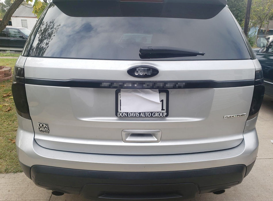 Smoked Rear Bumper Reflector Lens Replacements For 2011-15 Pre-LCI Ford Explorer
