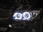 7000K 4x White LED Headlight Retrofit Halo Rings For 2006-12 BMW E90 3 Series 4d