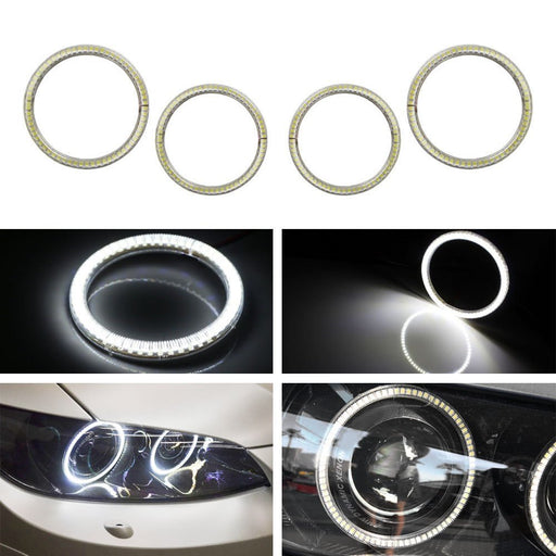 LED Angel Eyes Halo Rings Kit For 07-11 BMW E92 E93 3-Series M3 Coupe Headlights