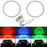 RGB Multi-Color LED Angel Eyes Halo Rings For Jeep Wrangler CJ TJ JK 7" Headlamp