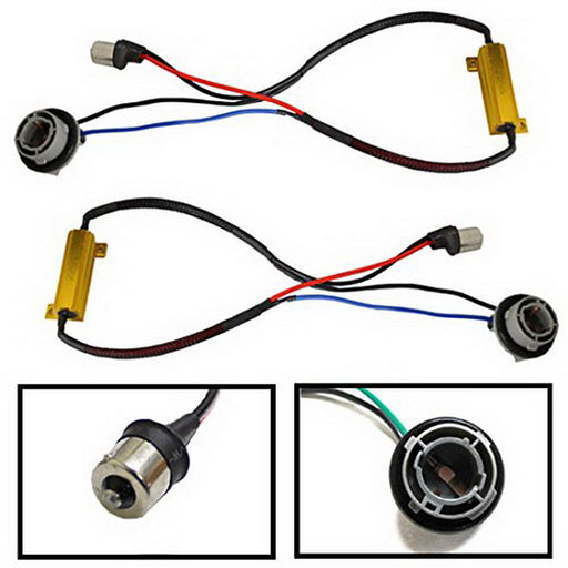 1156 7506 Hyper Flash Fix Error Free Wiring Adapters For LED Turn Signal Lights