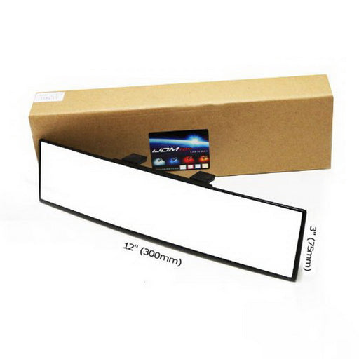 JDM 300mm Wide Curve Interior Clip On Rear View Mirror, Fit Most Car SUV Truck