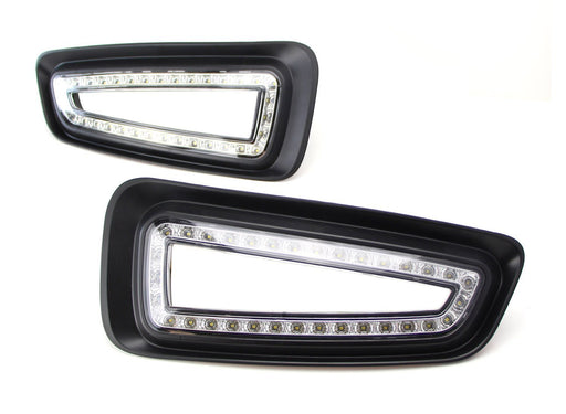 Direct Fit Bumper Opening 15W LED Daytime Running Lights For 2010-14 Ford Raptor