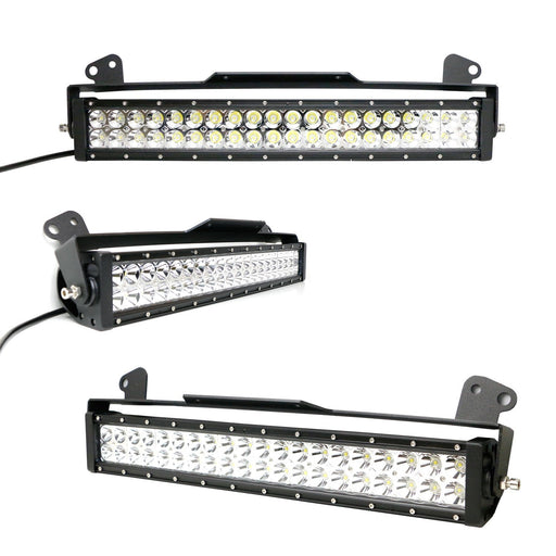 Strobe Function Lower Grill LED Ligth Bar w/ Bracket Wire For 11-16 Ford F250...