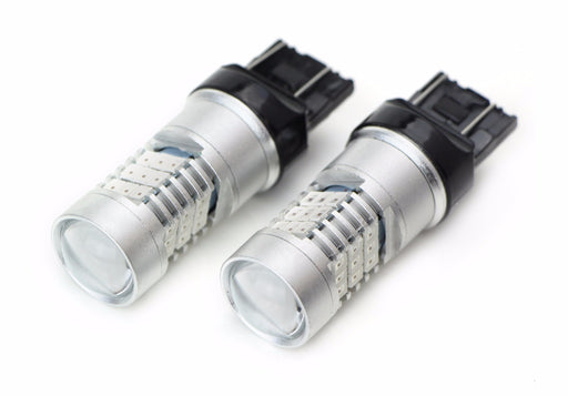 (2) Brilliant Red 30-SMD 7440 7443 LED Bulbs For Turn Signal, Backup DRL Lights