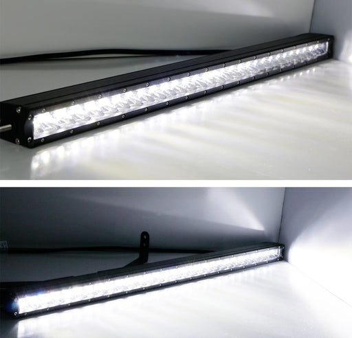 150W 30" LED Light Bar w/ Lower Bumper Brackets, Wirings For 14-21 Toyota Tundra