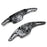 "Forged Carbon"" Large Steering Wheel Paddle Shifters For Chevy Corvette Camaro