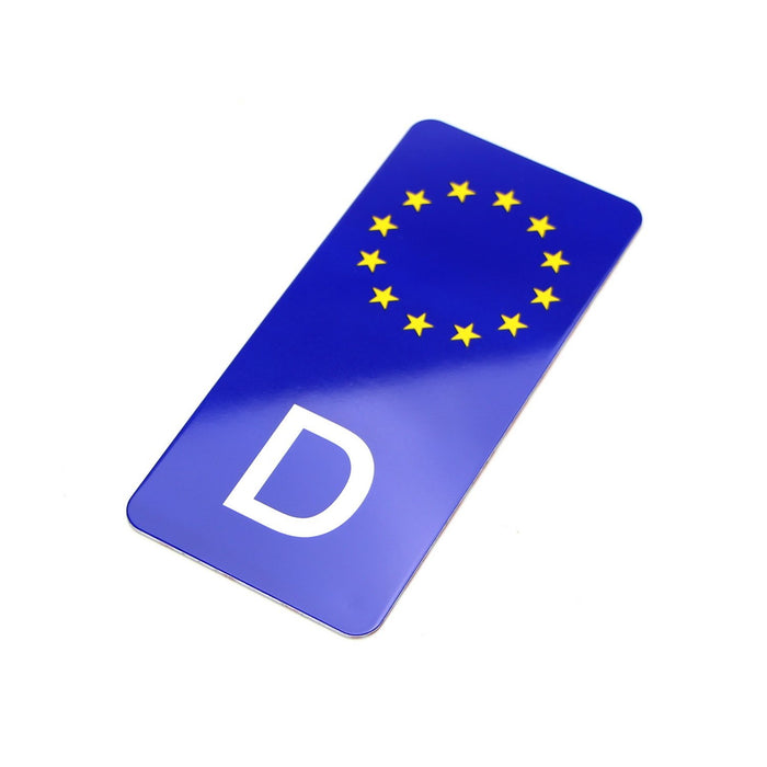 European Union EU Germany Rear Bumper Trunk License Plate Side Bar Sticker Badge