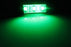 3-SMD Green LED Strip Lights For Cup Holder Gauge Cluster Glove Box Foot Area