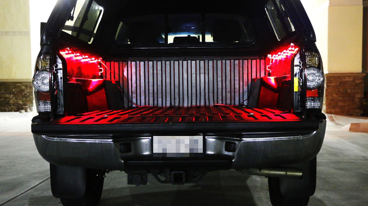 8pcs RGB Multi-Color Truck Bed Cargo Area LED Lighting Kit w/ Wireless Remote