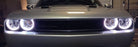 Headlight Retrofit RGB LED Angel Eye Halo Rings For 2008-2014 Dodge Challenger