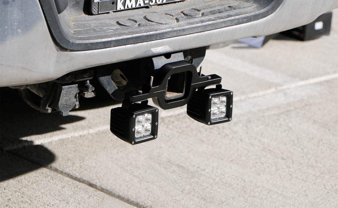 40W CREE LED Pods w/ Backup Reverse Tow Hitch Brackets For Offroad 4x4 Truck SUV