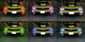 Headlight Retrofit RGB 7-Color LED Angel Eye Halo Rings For 2010-13 Chevy Camaro