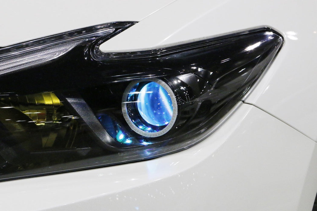 v2. Blue Demon Eyes LED Modules For Car Bike Headlights Projector Retrofit DIY