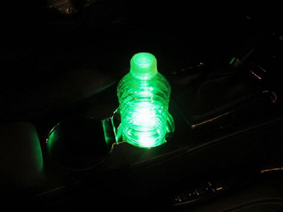3-SMD Green LED Strip Lights For Cup Holder Gauge Cluster Glove Box Foot Area