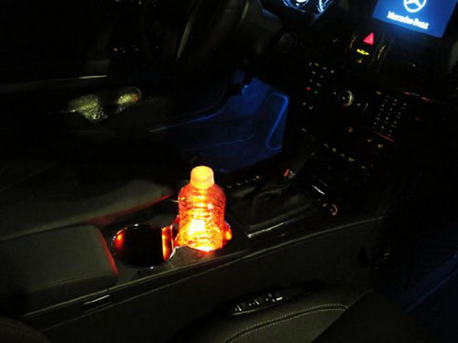 Sports Red SMD LED Strip Lights For Cup Holder Gauge Cluster Glove Box Foot Area