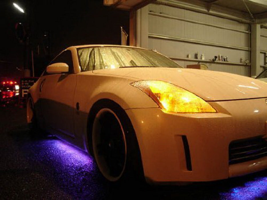 4pc Multi-Color RGB 252-LED Underbody Under Car Light Lighting Kit + Remote