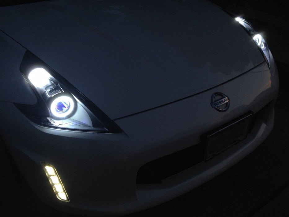 6000K Xenon White SMD LED Angel Eyes Halo Rings For 09-20 Nissan 370Z Fairlady