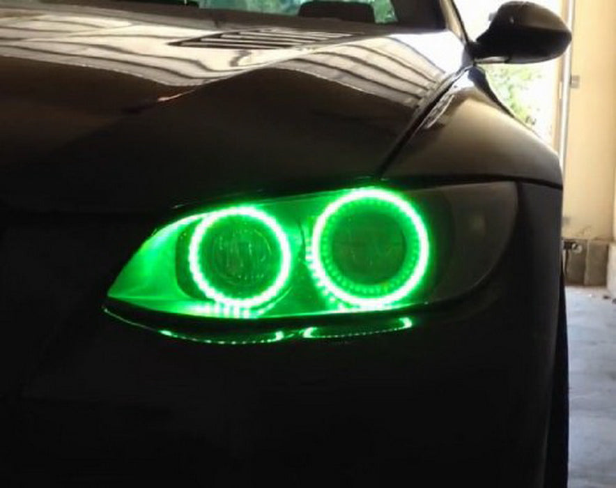 Xenon Headlight RGB Multi-Color LED Angel Eyes For BMW E92 E93 3 Series M3 Coupe