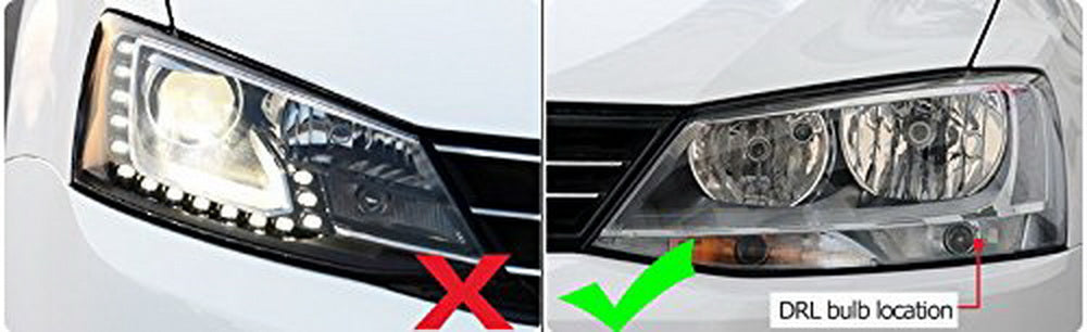 High Power LED Replacement Bulbs for 11-17 Volkswagen Jetta Daytime DRL Lights
