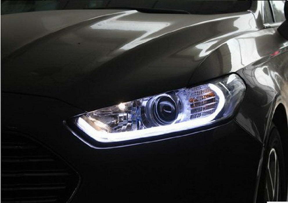 Even Illuminating White/Amber Switchback LED Strip Lights For Headlight Retrofit
