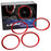 4pc Red Air Conditioner AC Vent Outer Ring Decoration Trims For Chevy 16+ Camaro