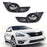 Complete Clear Lens Fog Lights w/ Bezel Covers, Wirings For 13-15 Nissan Altima