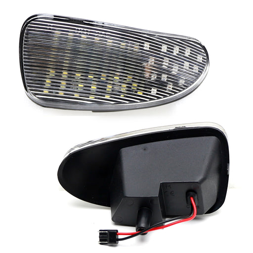 Clear Lens Red/White Dual-Color LED Side Door Lights For 97-03 F150, 97-99 F250