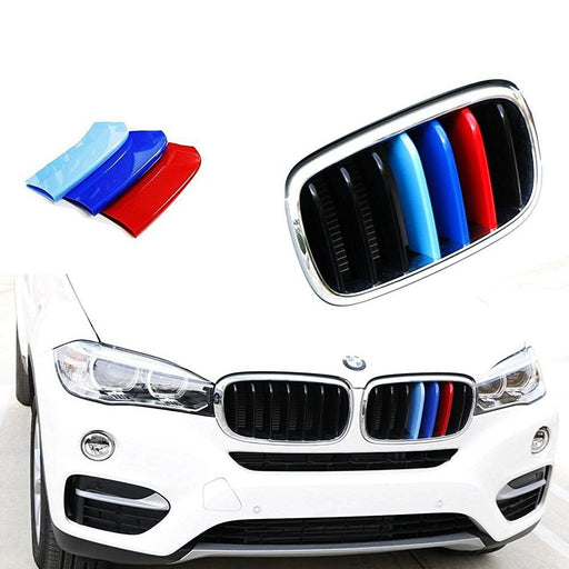M-Sport 3-Color Grille Insert Trims For BMW F15 X5 F16 X6 Center Kidney Grill