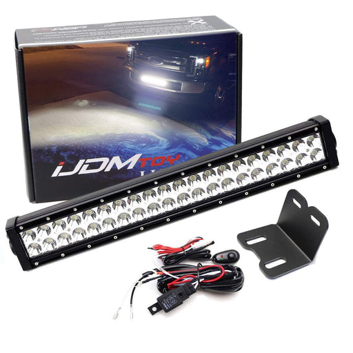 Lower Grille 20" LED Light Bar Kit w/ Brackets, Relay For 2017-19 Ford F250 F350