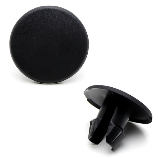 Black Round Rear Bumper Tailgate Step Pad Plug Cover For Ford 1999-07 F150 F250