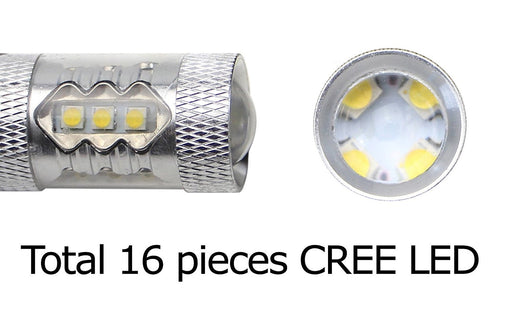 80W CREE H7 LED Bulbs w/ Error Free Decoders For BMW E46 3 Series High Beam DRL