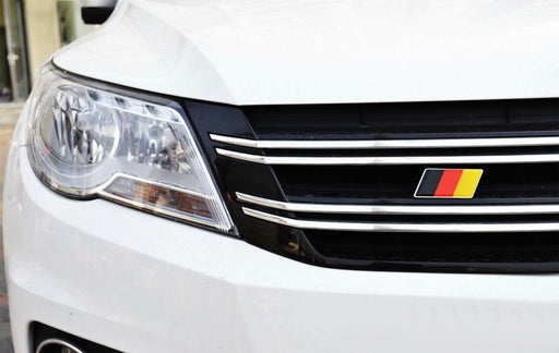 (1) Germany Flag Car Grille Emblem Badge Fit For Audi Volkswagen Porsche etc.