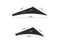 4pcs Black Front Bumper Canard, Body Diffuser Fins, Universal Fit For Any Car