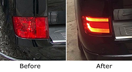 Red Lens LED Rear Bumper Tail/Fog Lights For 2016-up Toyota Land Cruiser-iJDMTOY