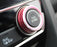 Red Anodized Aluminum AC Climate Control Ring Knob Covers For 16-21 Honda Civic