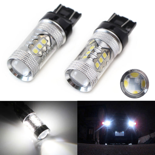 White High Power 80W 7440 7444 992A T20 SMD LED Reverse Back up Light Bulbs
