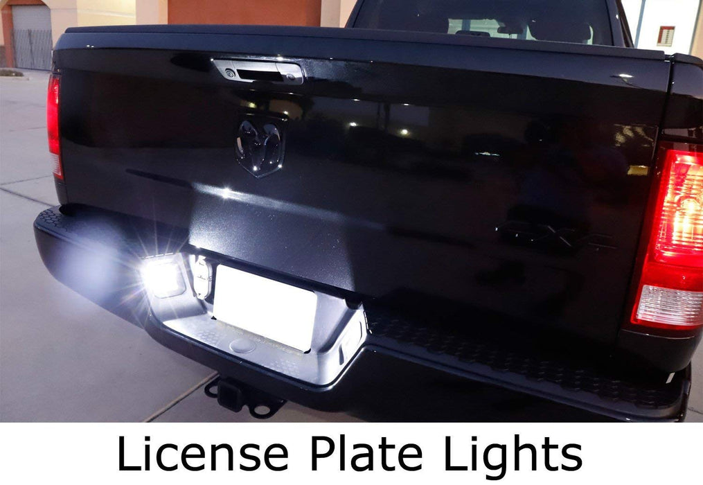LED License Plate, Backup & High Mount Lights Combo Kit For 14-21 Toyota Tundra