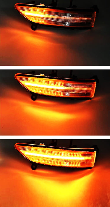 Smoked Lens Sequential LED Side Mirror Lights For Subaru Impreza Forester Legacy