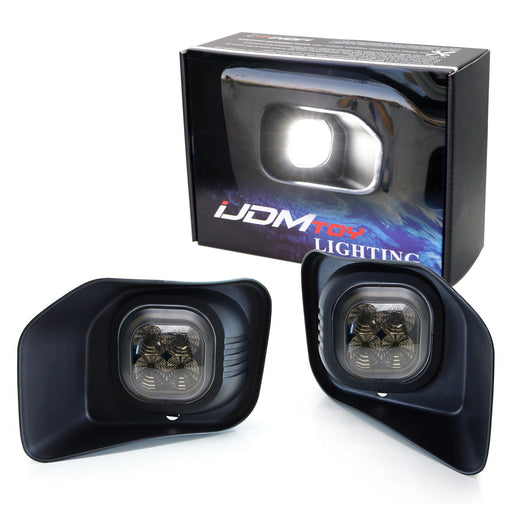 Smoked Lens LED Fog Lights w/ Bezel Covers, Wirings For 2011-16 F250 F350 F450