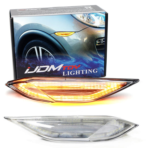 Clear Lens Amber LED SideMarker Light Assembly For 11-14 Pre-LCI Porsche Cayenne