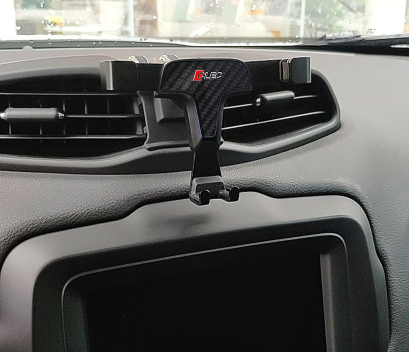 Smartphone Gravity Holder w/Exact Fit Clip-On Dash Mount For 15-up Jeep Renegade