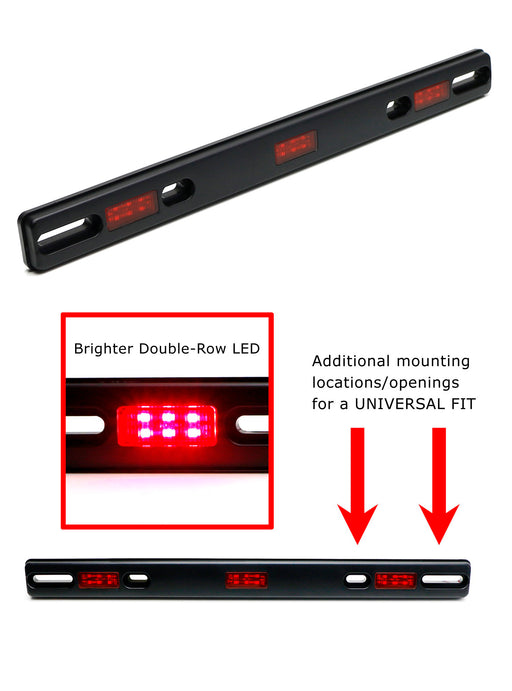 OE-Spec Red LED Truck Tailgate Rear ID Lamp Light bar For 2017-22 Ford F250 F350